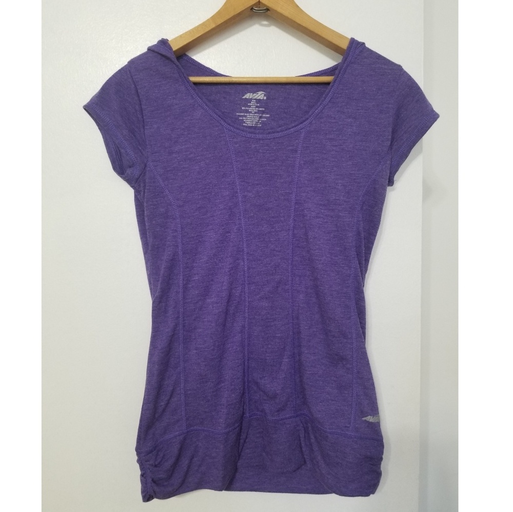 AVIA Workout Active purple shirt hoodie